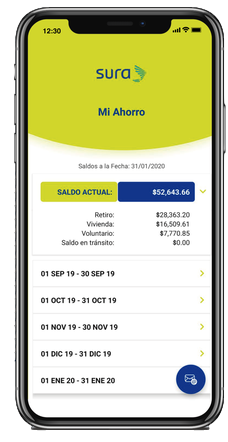 Afore Sura consultar saldo en la app