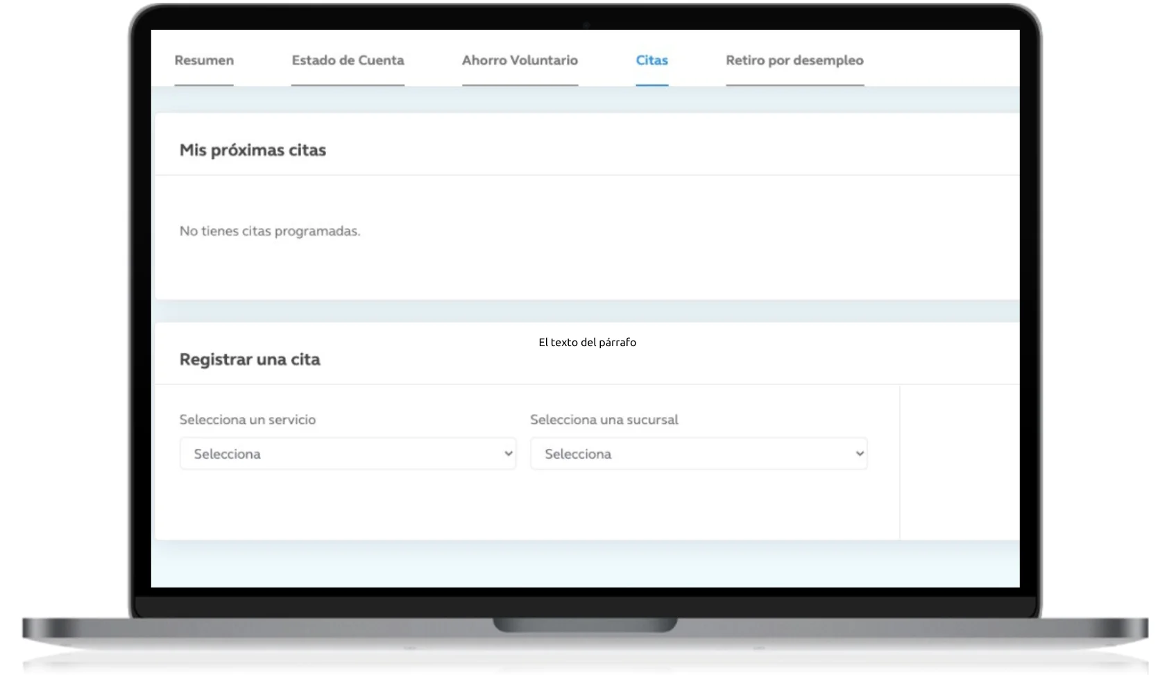 Afore principal citas