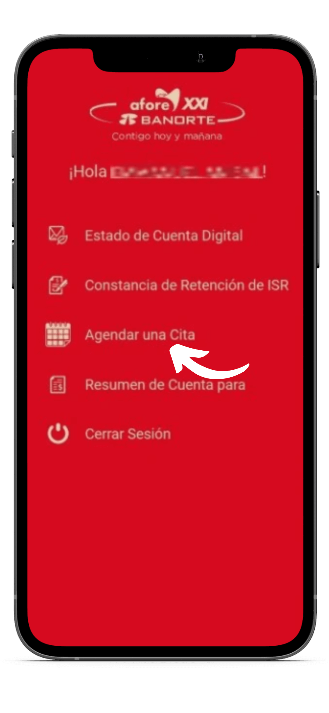 Agendar cita en Afore Móvil XXI Banorte Lite