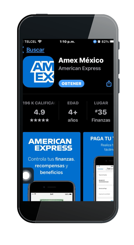 Amex Mexico app