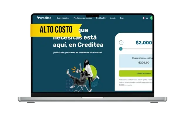 App de préstamos confiables Creditea sitio web