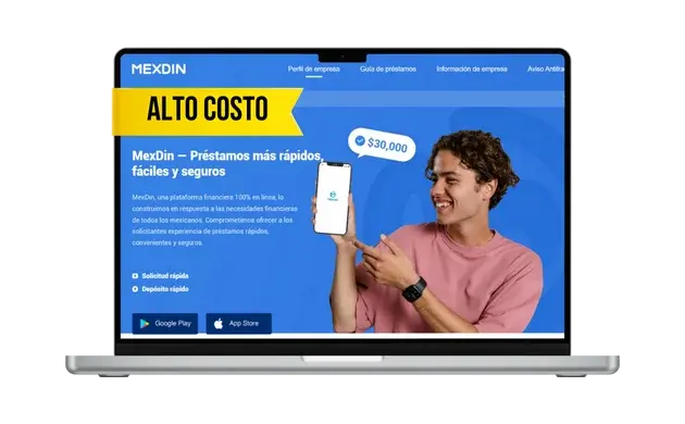 App de préstamos confiables Mexdin sitio web