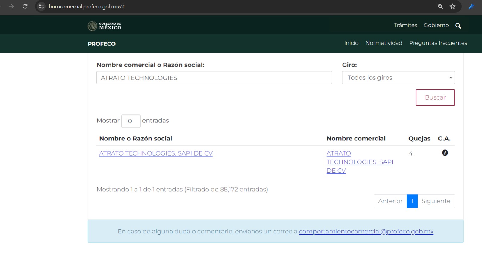 Atrato pago es confiable