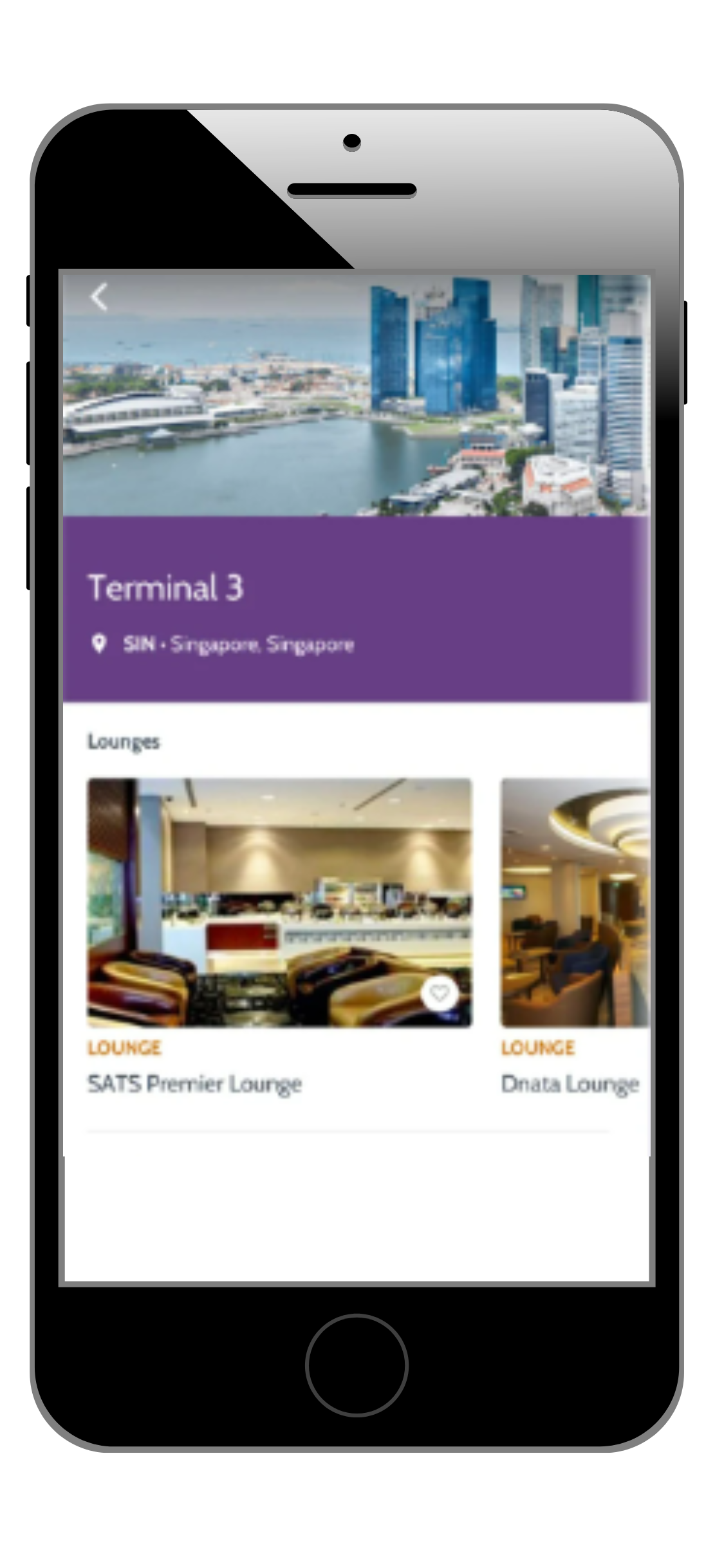 Buscar salas VIP en aplicación LoungeKey