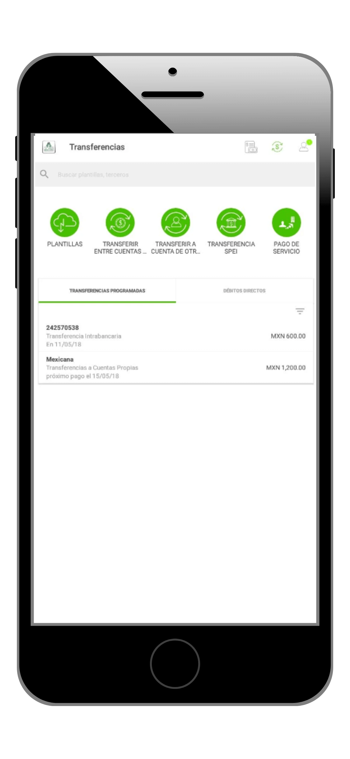 CPM Móvil hacer transferencias