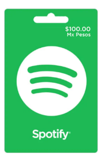 Canjear código de tarjeta spotify
