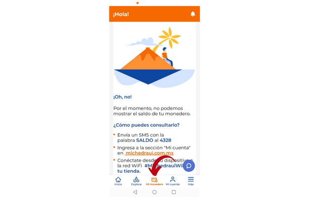 Checar Monedero Virtual Chedraui en app