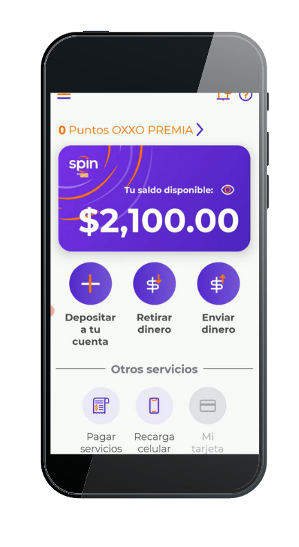 Como depositar desde Spin by oxxo a otra cuenta  (1)