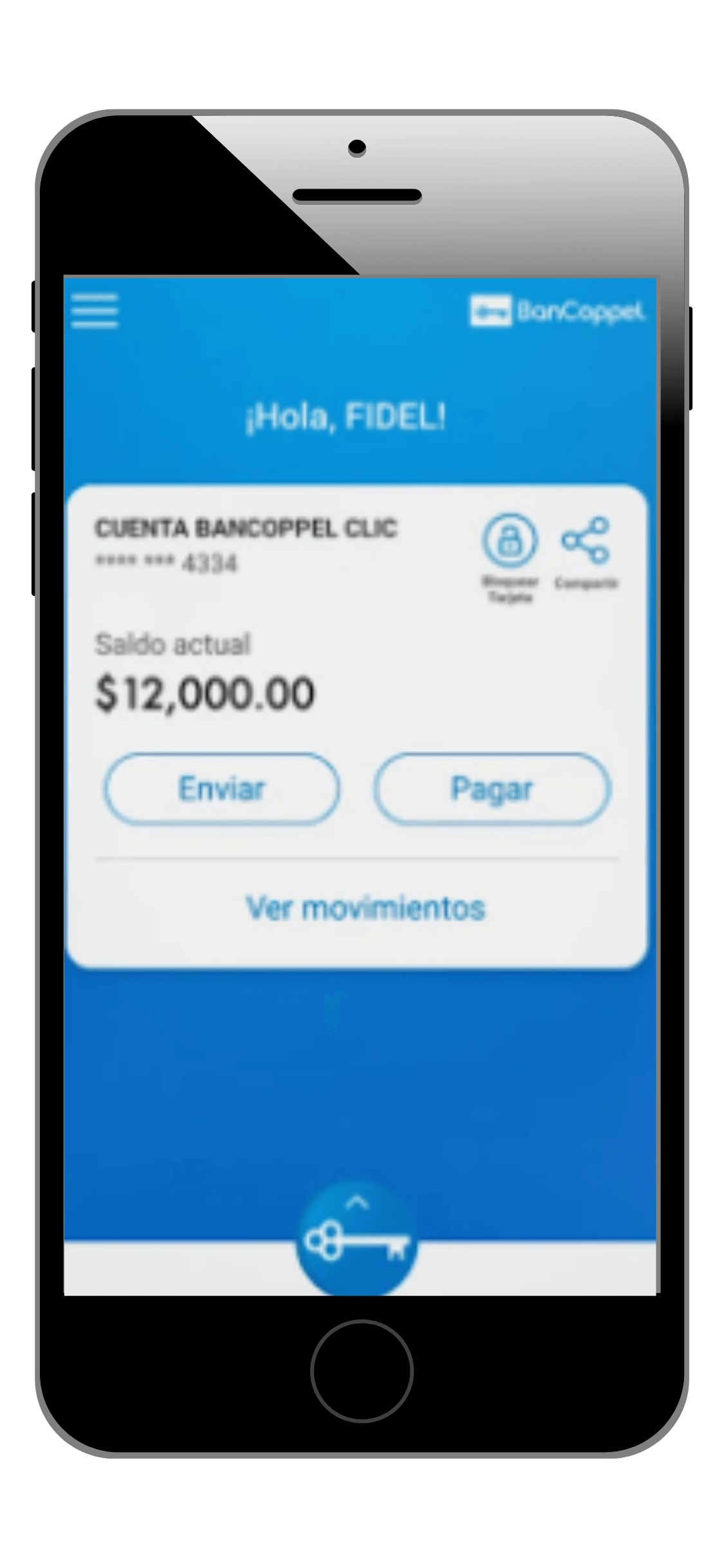 Consultar saldo desde app BanCoppel