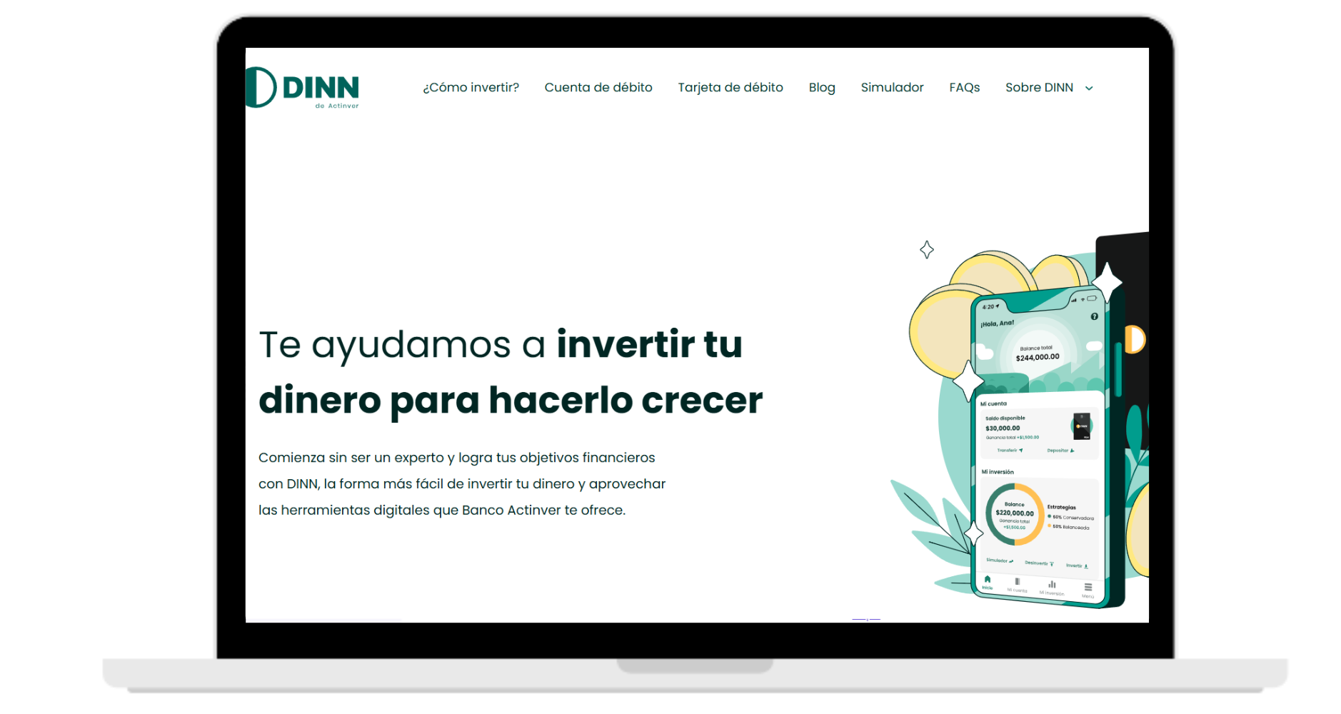 Dinn cuentas de ahorro de alto rendimiento