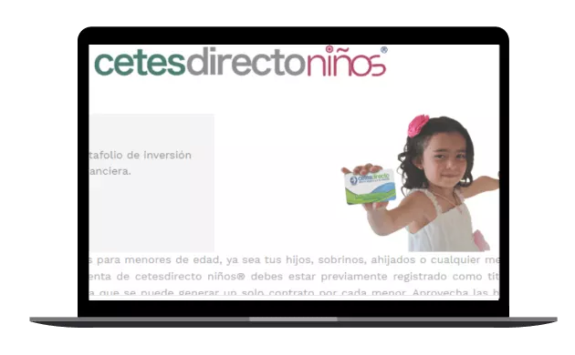 Cuentas de ahorro para niños Cetes Directo Niños