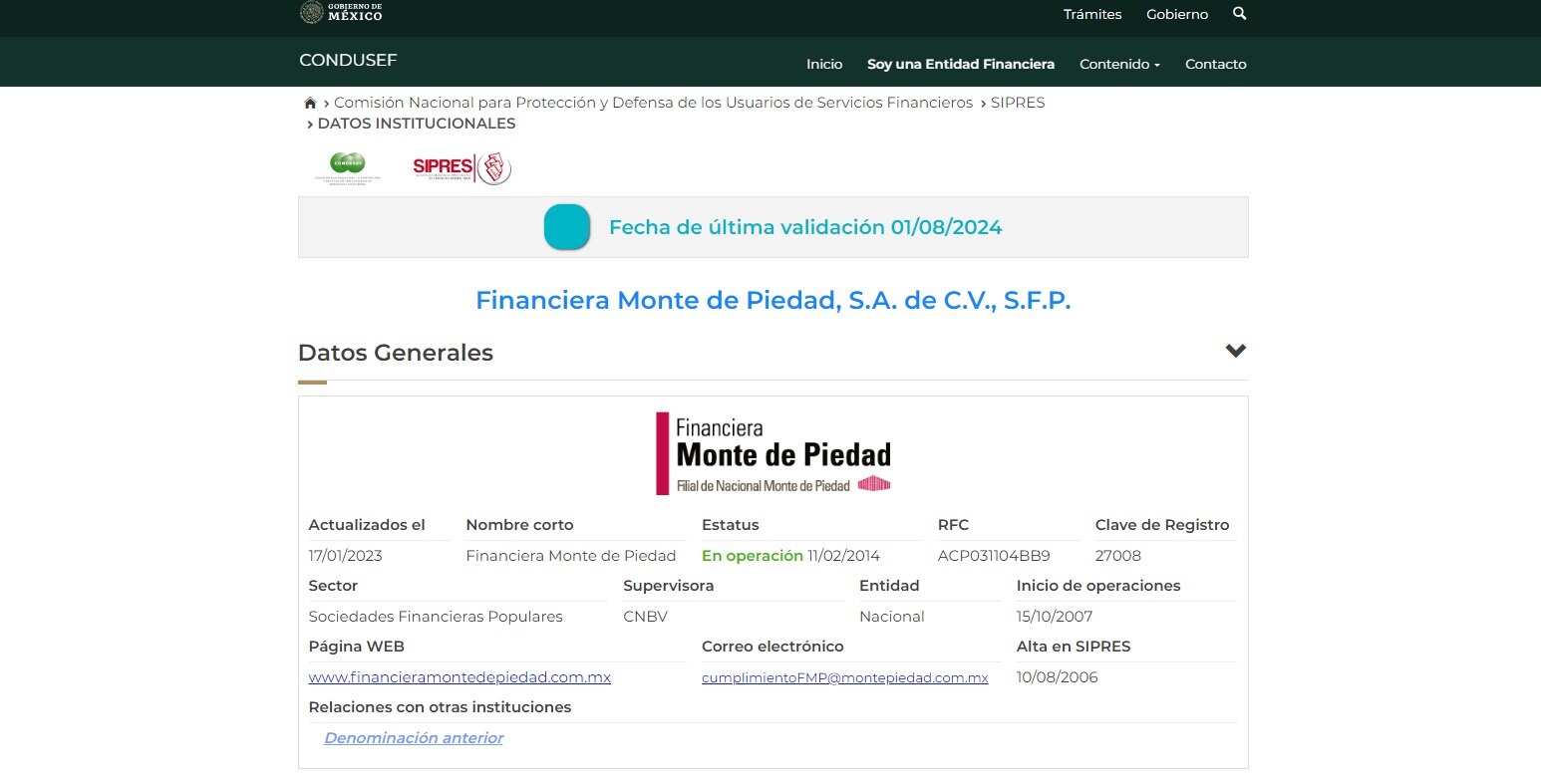 financiera monte de piedad es confiable