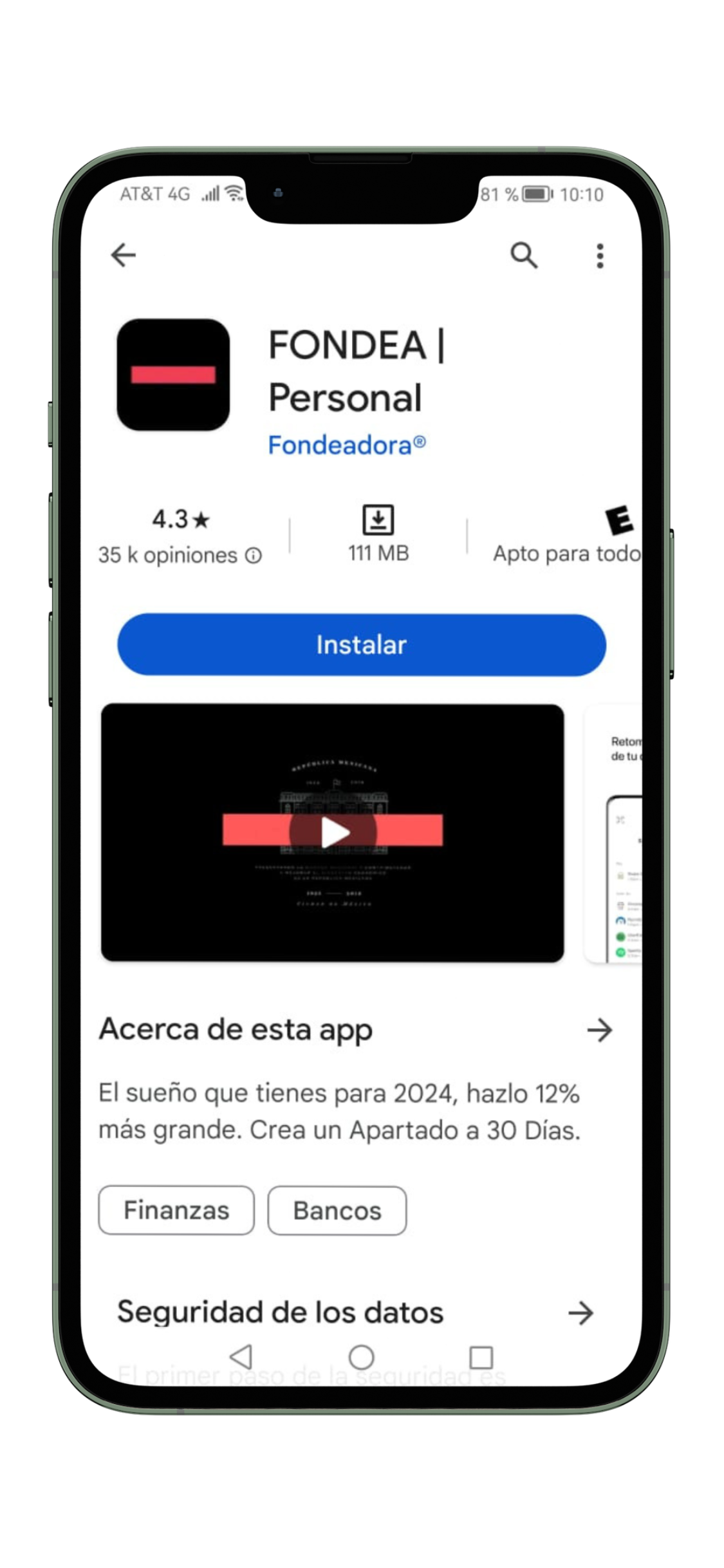 Fondeadora Fondea app