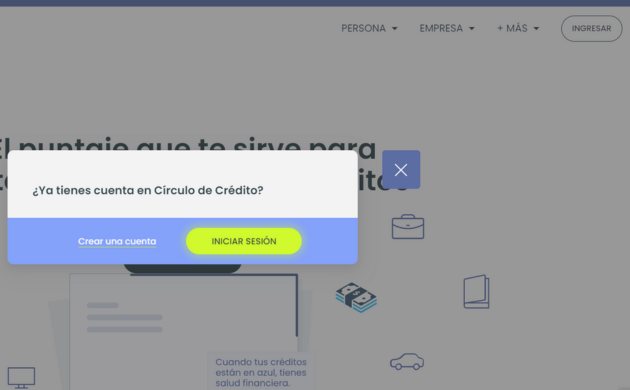 círculo de crédito sitio web