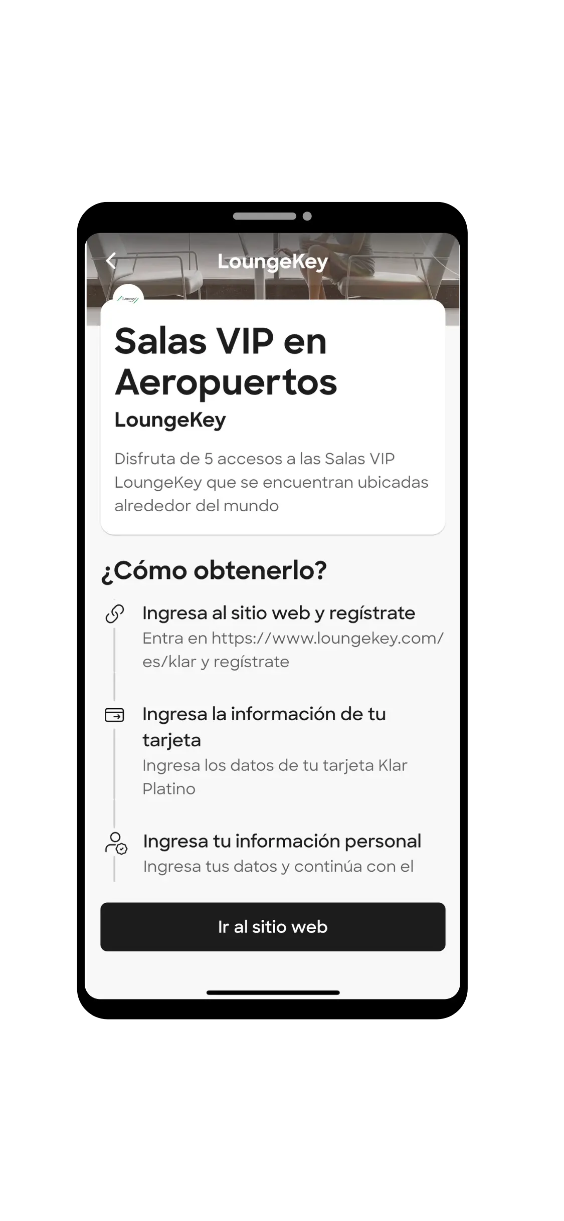 Klar Platino - Activar LoungeKey-1