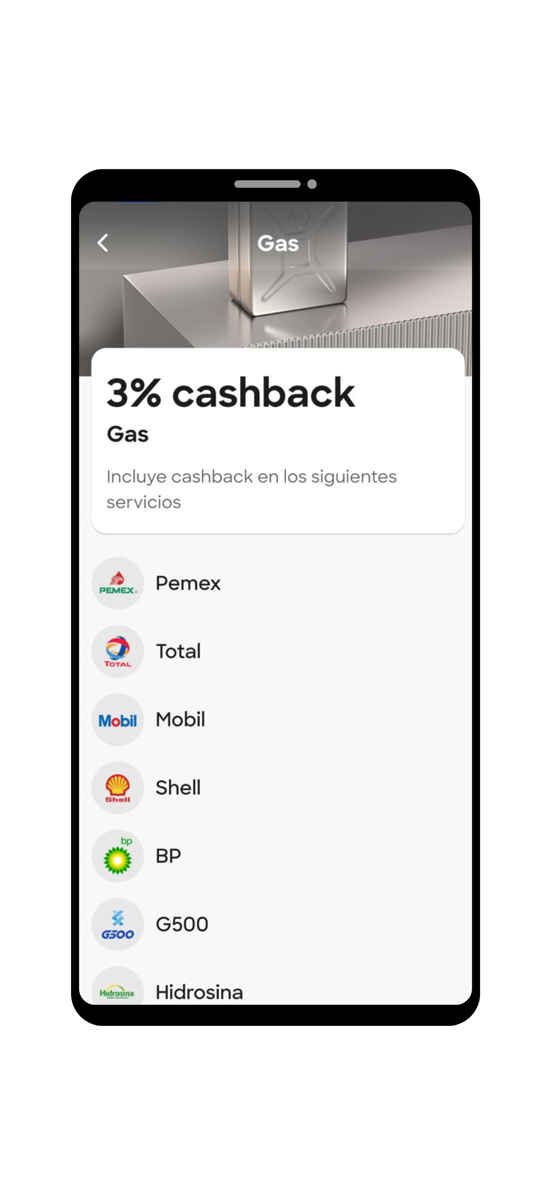 Klar Platino gasolineras que dan cashback