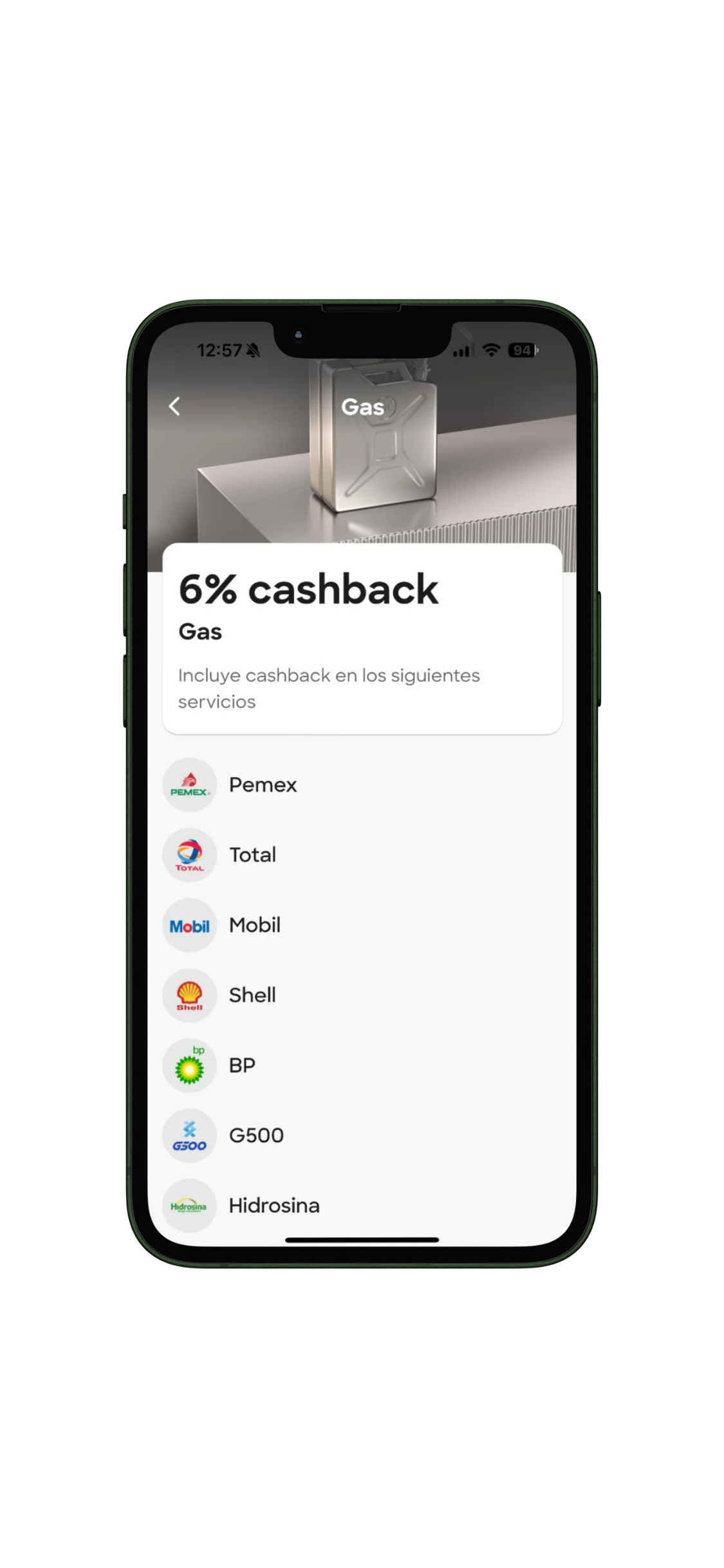 Klar platino gasolineras que dan cashback