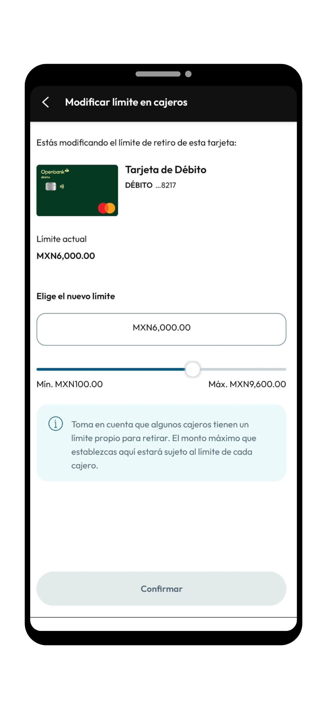 Limite-de-retiro-app Openbank