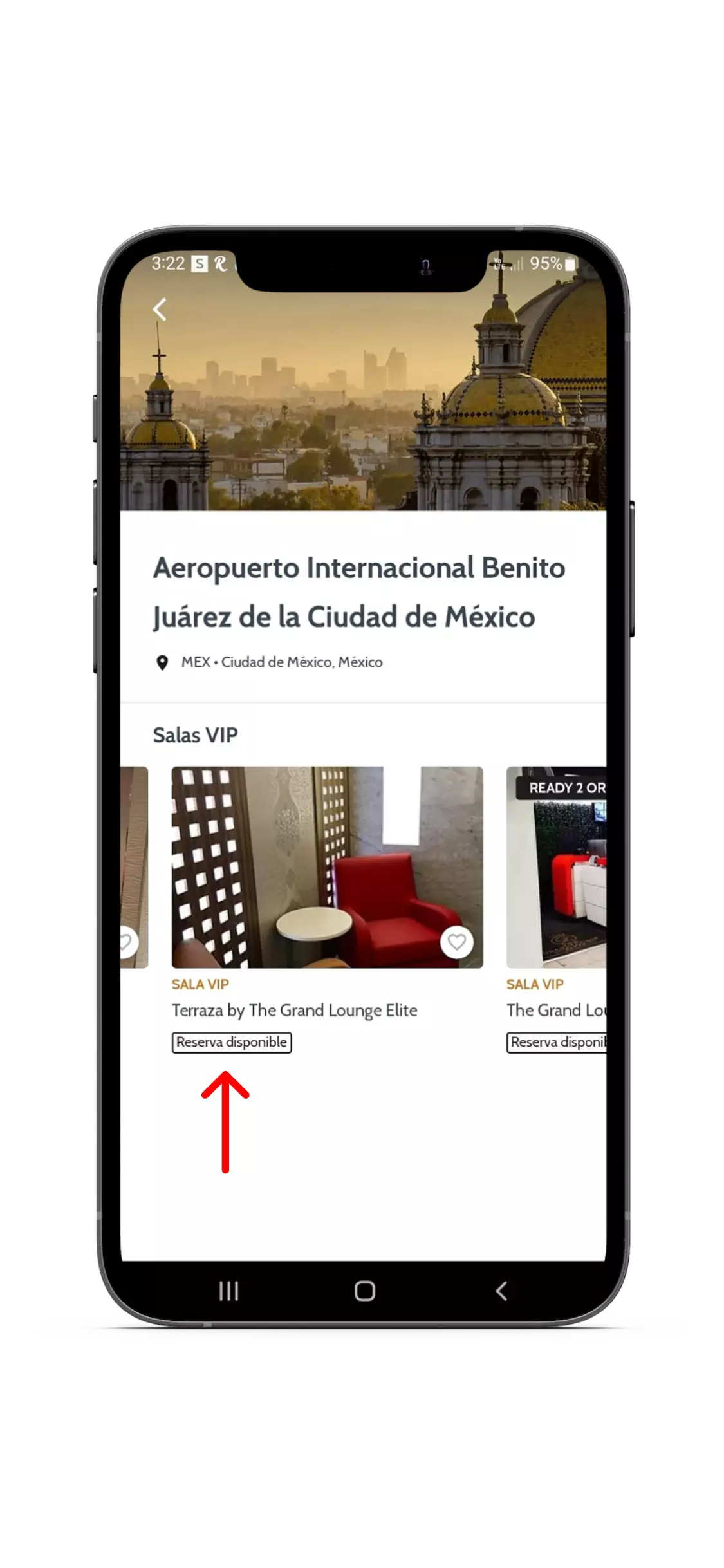 LoungeKey reservar sala VIP