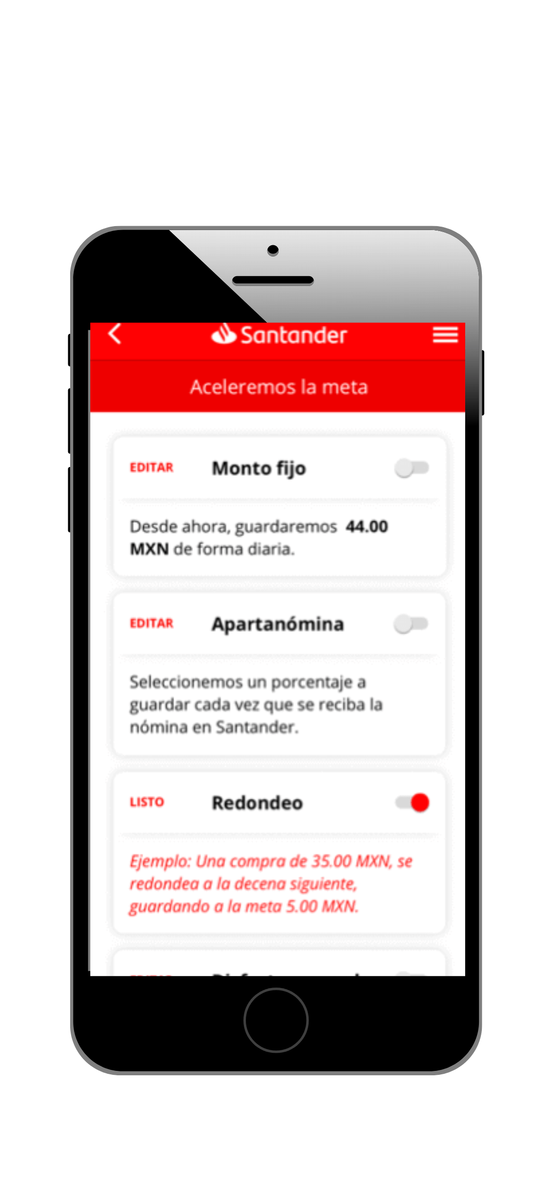 Mis Metas con Cuenta Digital Santander