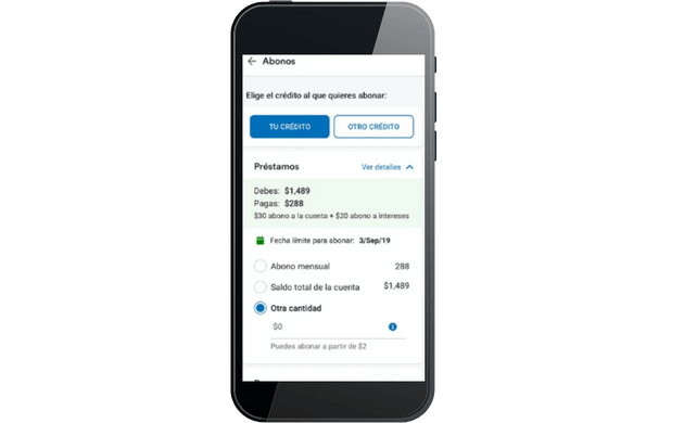 Pagar préstamo Coppel desde aplicación