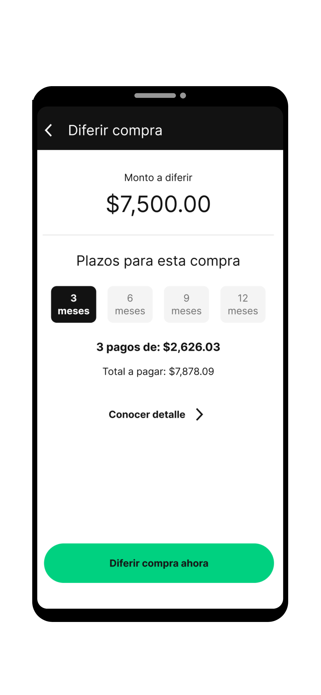 Pagar a plazos con Stori Black