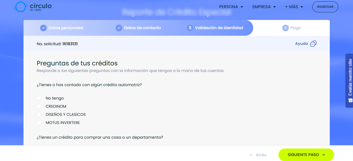 Paso 18. preguntas sobre creditos