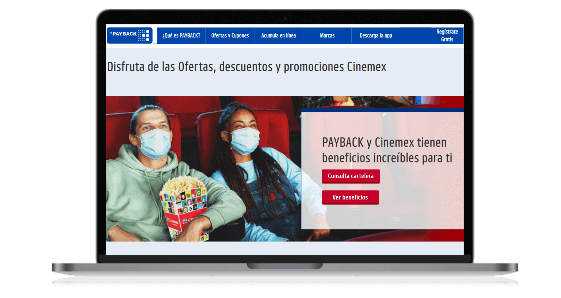 Payback cinemex tarjeta invitado Especial