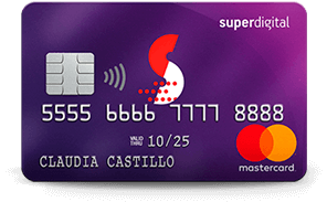 Plástico cuenta digital Santander
