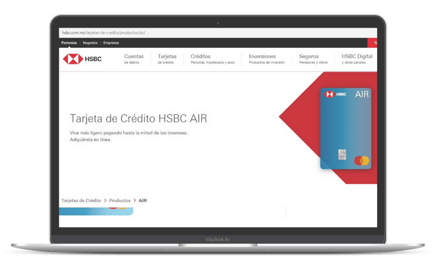 Cómo solicitar la tarjeta HSBC Air