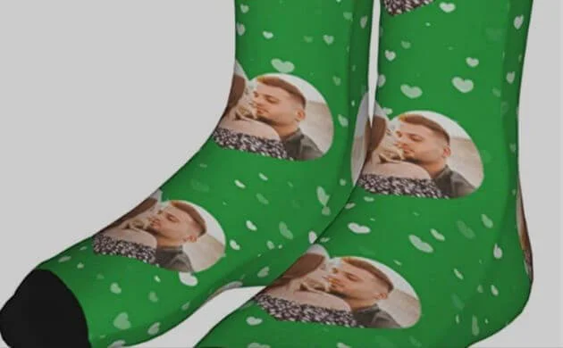 Regalos para San Valentín calcetines personalizados