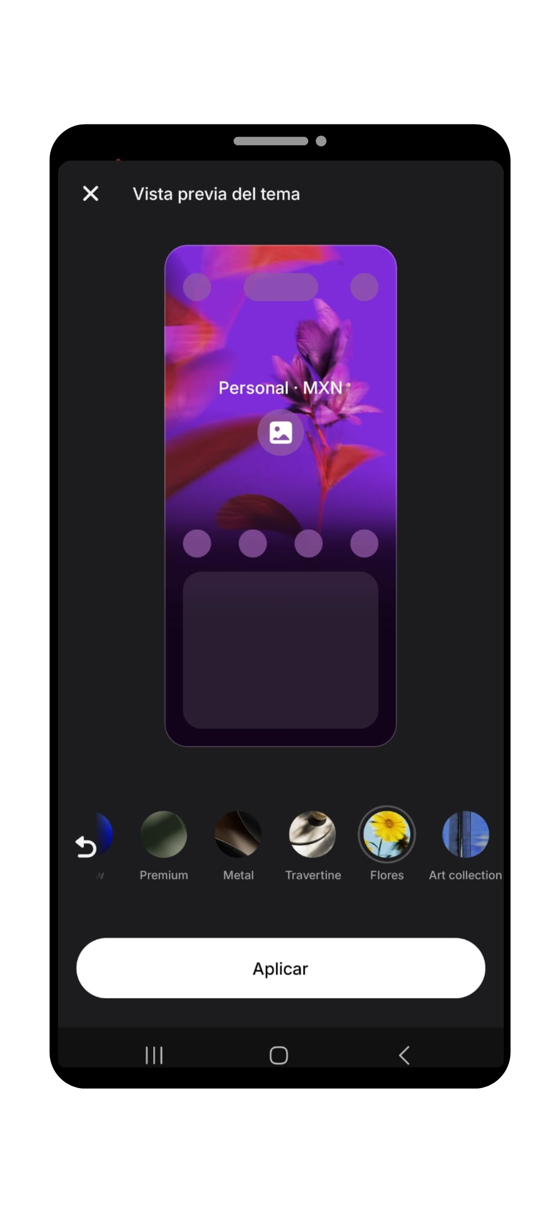 Revolut México cambiar tema y colores