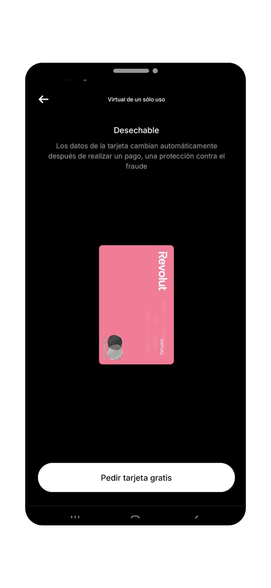 Revolut México tarjetas desechables