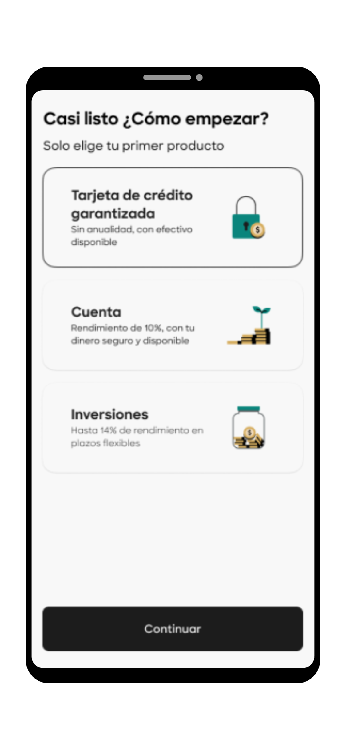Tarjeta Klar con garantía