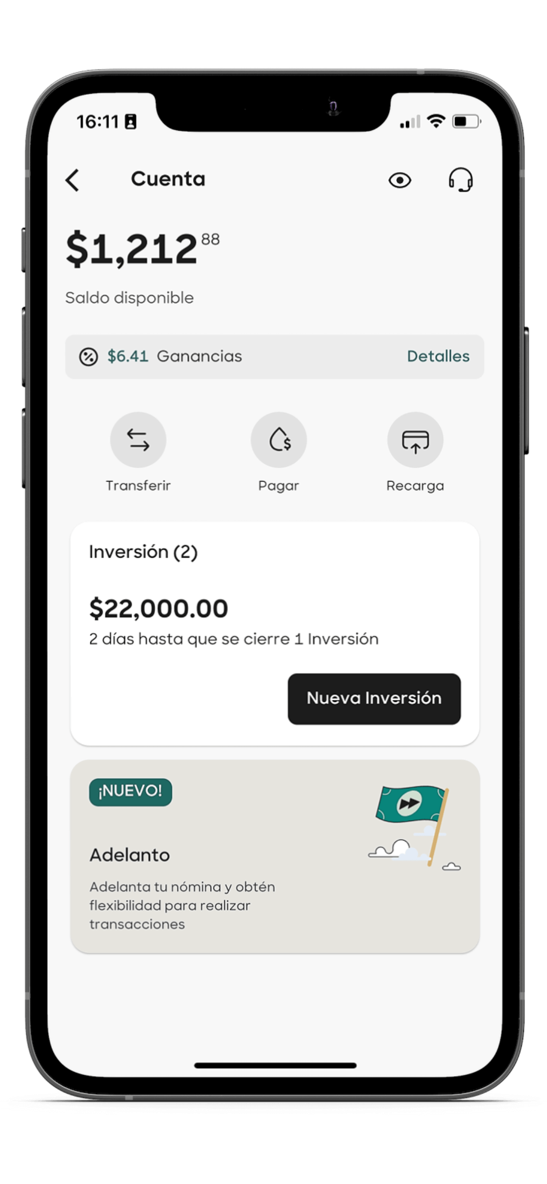 Tarjeta de débito Klar transferencias