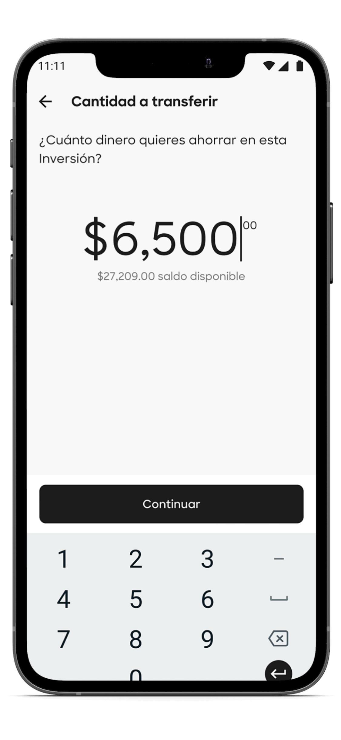 Tarjeta de débito Klar transferir a opciones de inversión