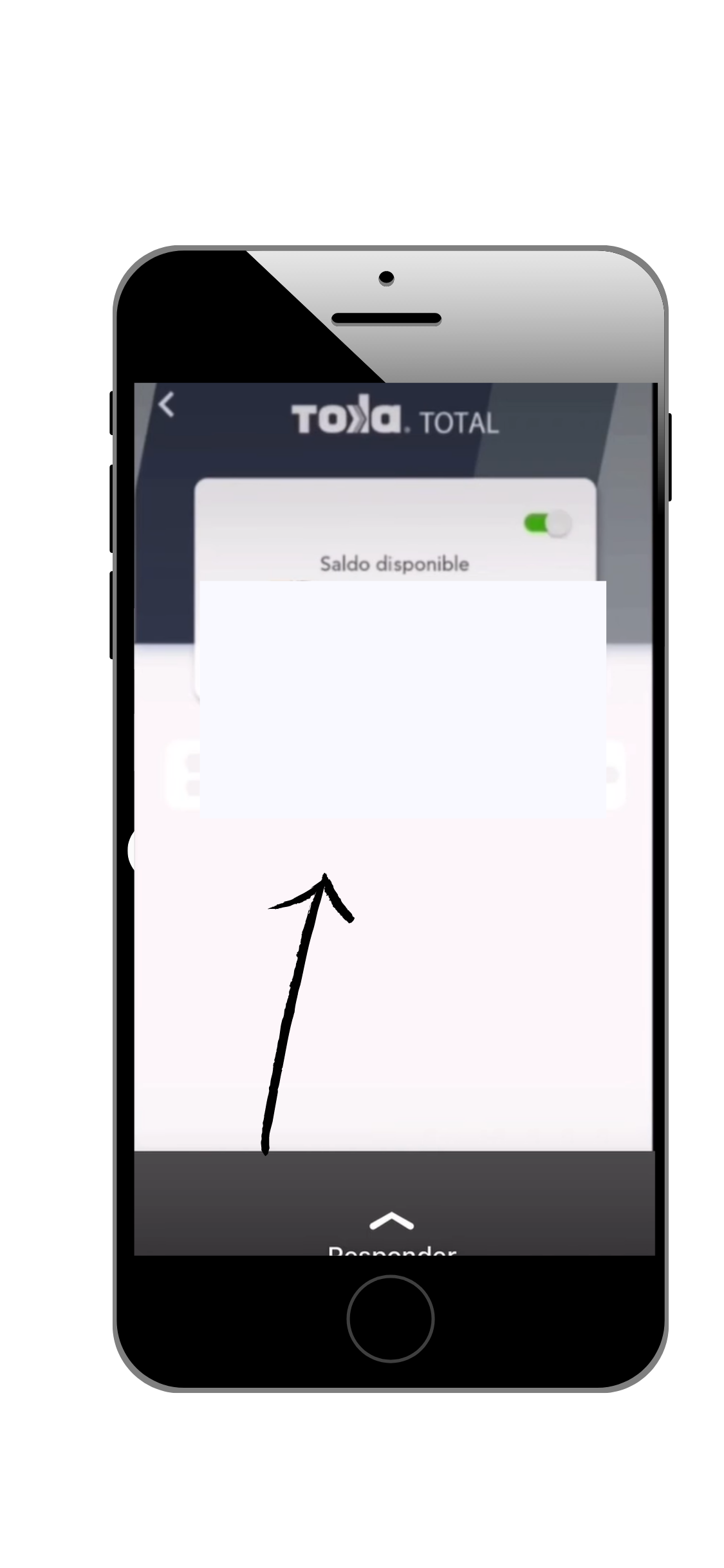 Toka saldo registro de tarjeta