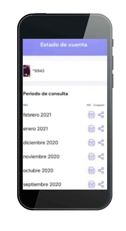 Ver estado de cuenta en app INVEX Control