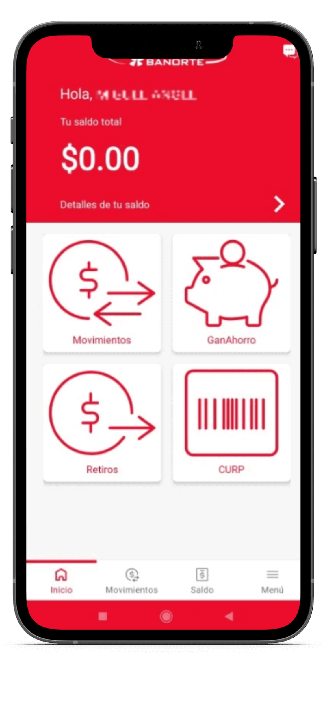 Ver saldos y movimientos de Afore XXI Banorte en app