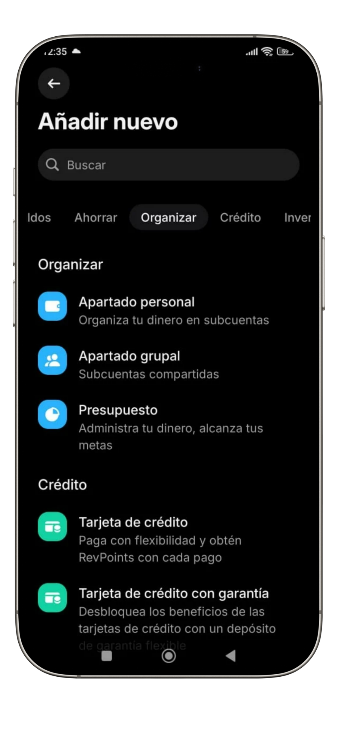 apartados revolut