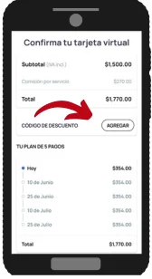 Comprar con la Tarjeta Virtual Aplazo