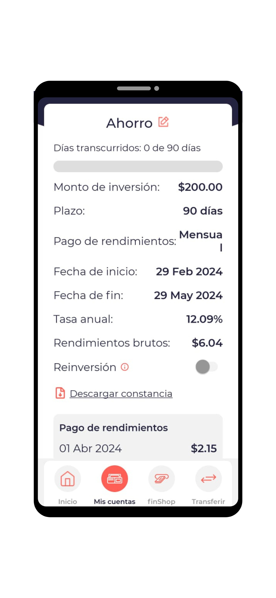 app Finsus calculadora de rendimientos e inversiones