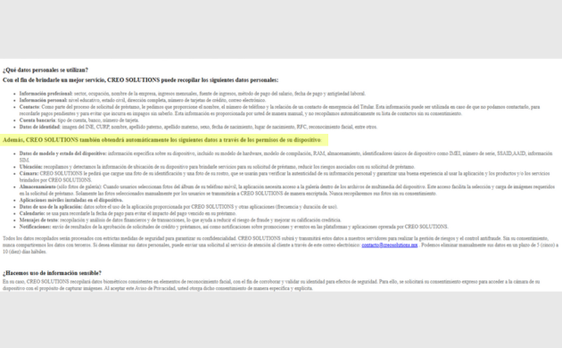 app booya accede a contactos