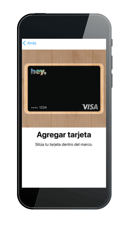 Tarjeta de Crédito Hey Banco a través de Apple Pay