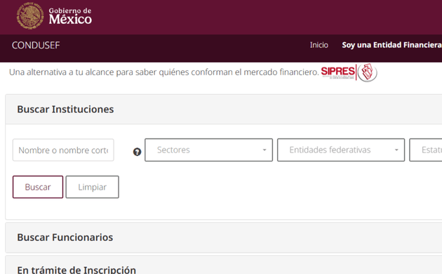 apps de prestamos registradas en sipres condusef