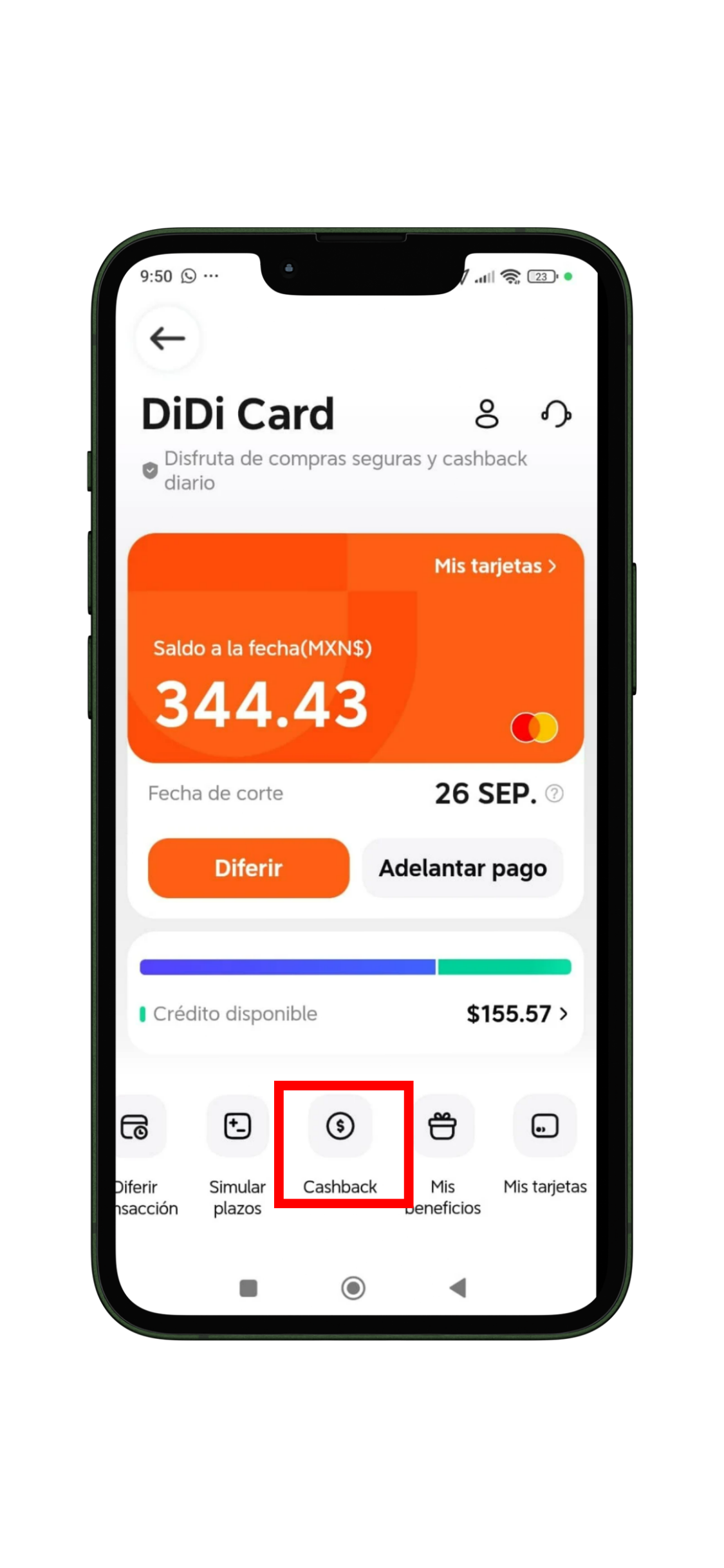 cashback de didi card