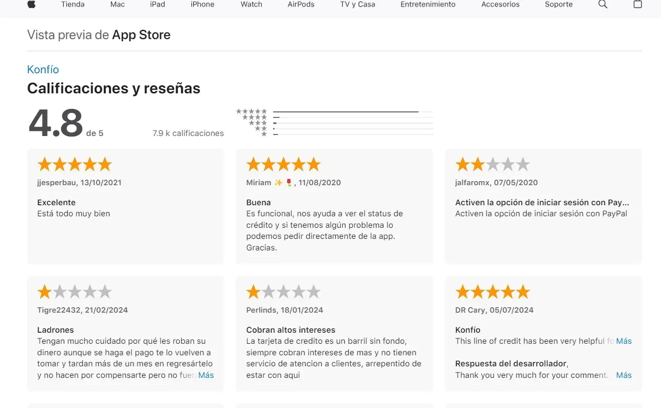 comentarios de prestamos konfio