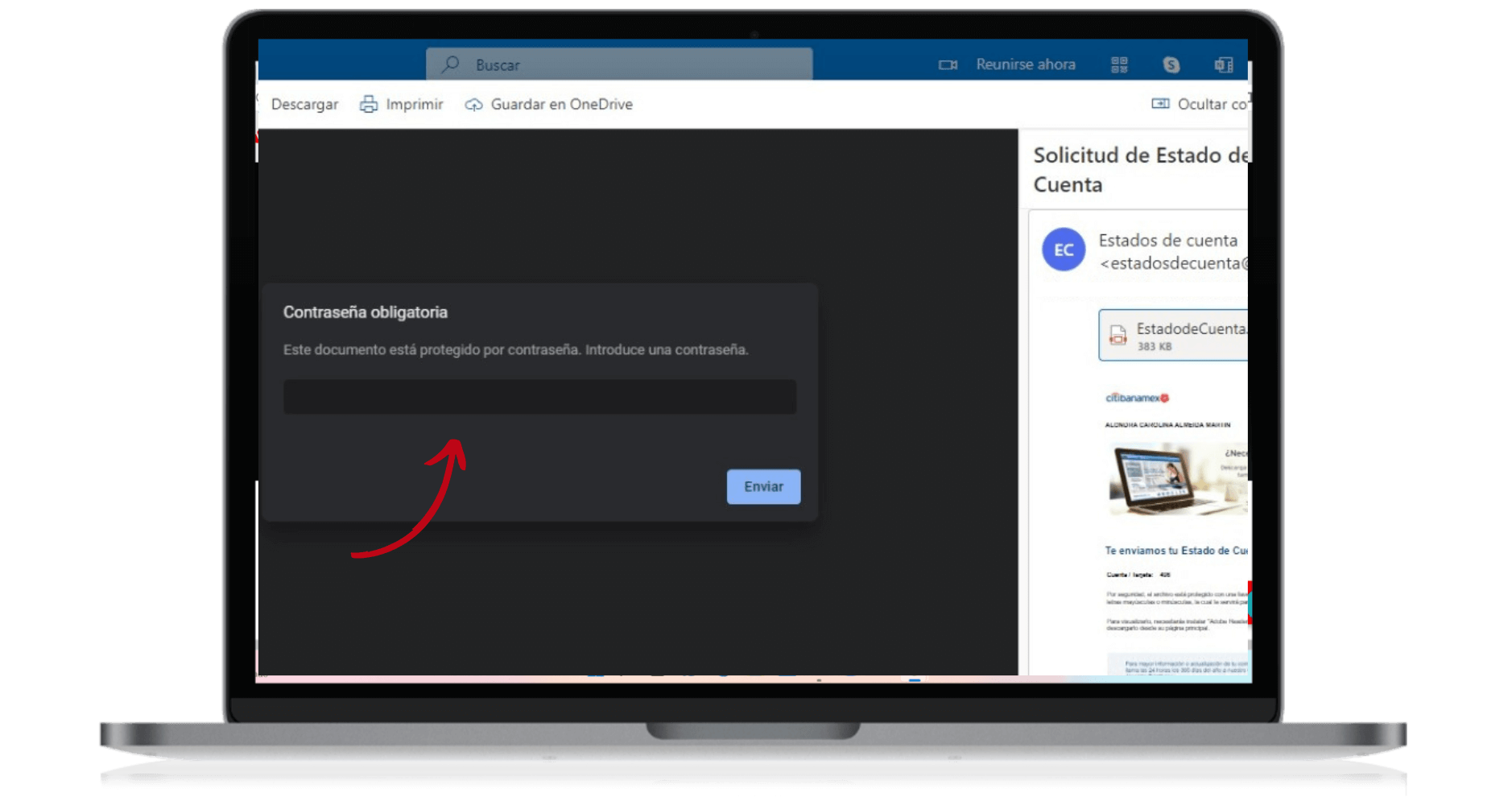 como abrir mi estado de cuenta citibanamex en mi correo 