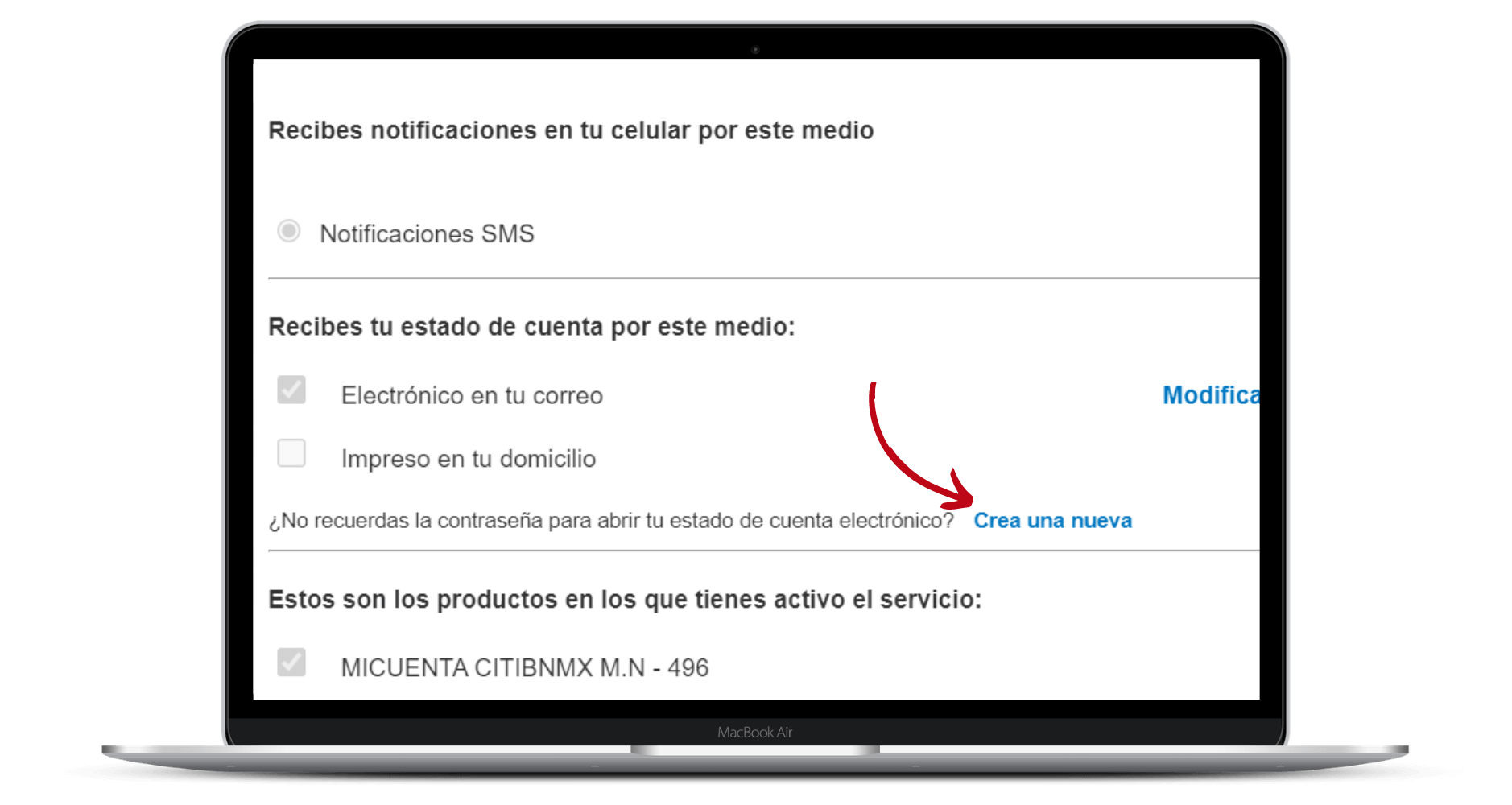 como abrir mi estado de cuenta citibanamex en mi correo  
