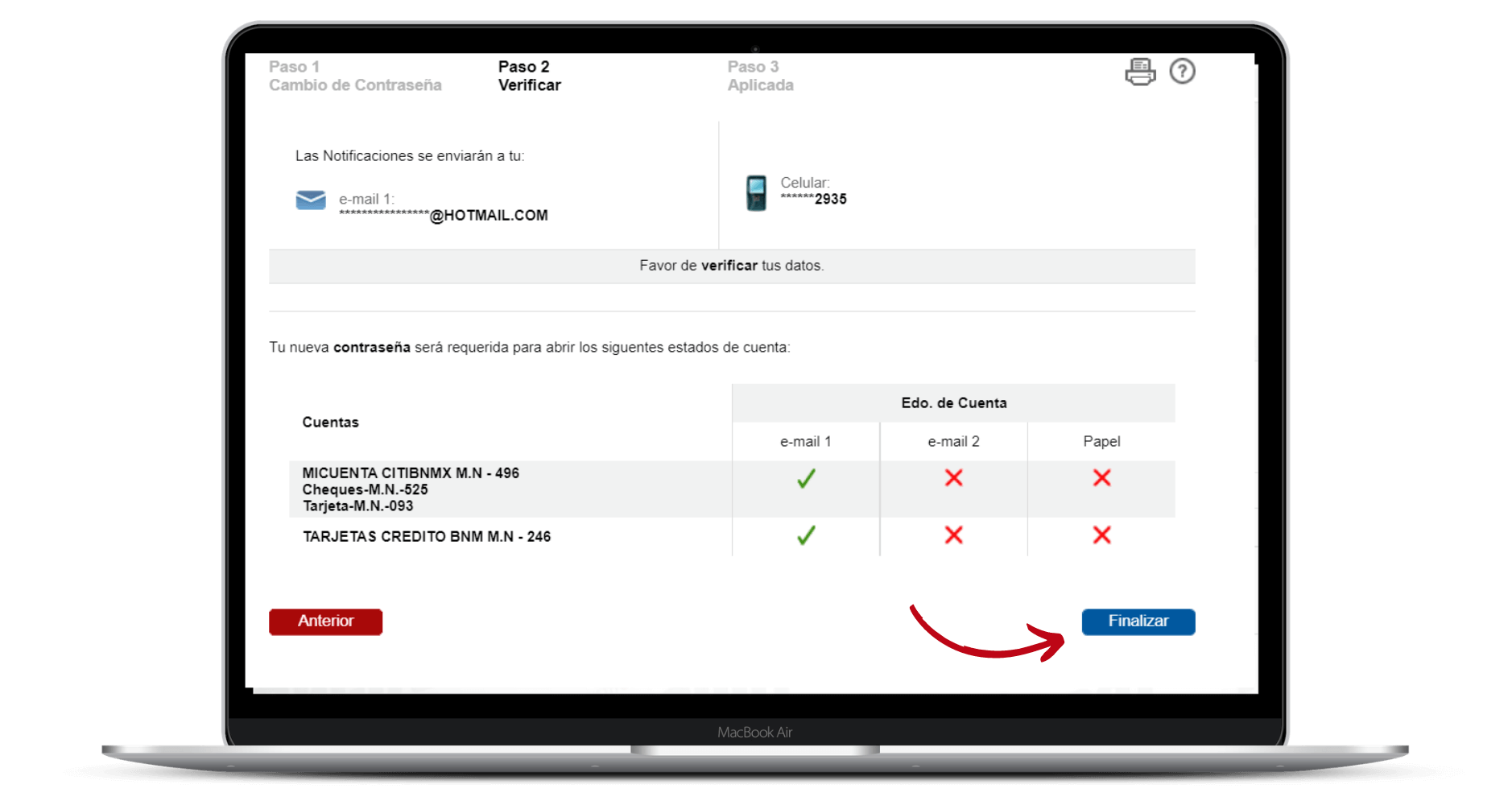 como abrir mi estado de cuenta citibanamex en mi correo